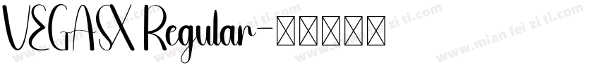 VEGASX Regular字体转换